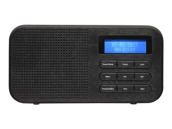 DENVER DAB-42 - Bärbar DAB-radio - 1 Watt - svart