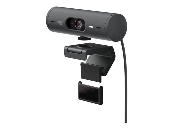 Logitech BRIO 500 - Webkamera - farge - Full HD (1920 x 1080) - Innebygd mikrofon (Stereo) - USB-C - Grafitt