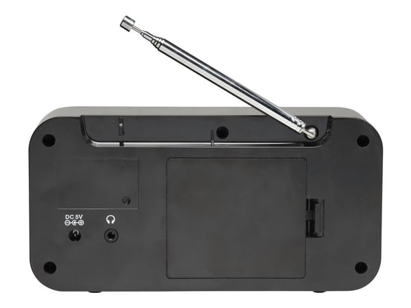 DENVER DAB-42 - Bärbar DAB-radio - 1 Watt - svart