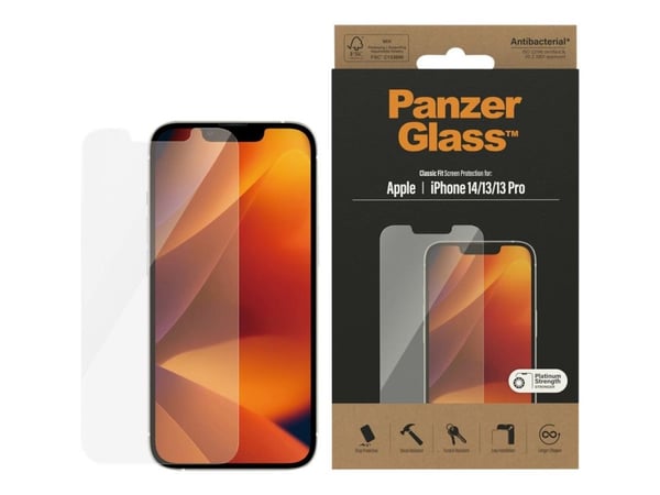 PanzerGlass™ | Skjermbeskyttelse - Klassisk passform | Apple iPhone 14/13/13 Pro