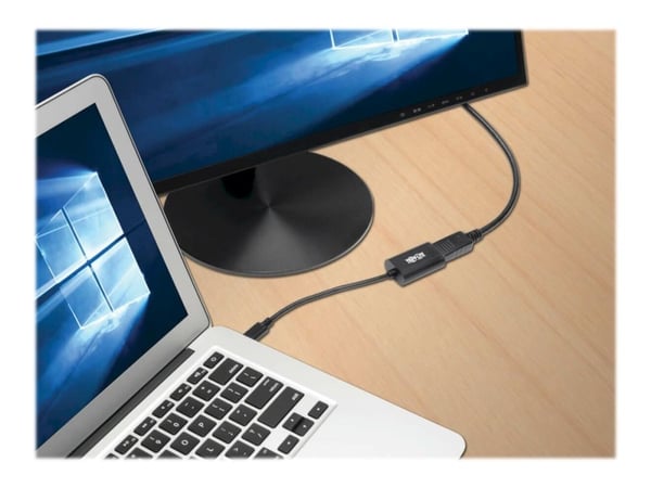Tripp Lite USB C to DisplayPort Video Adapter Converter 4K x 2K @ 60Hz, musta, USB Type C to DP, USB-C, USB Type-C 6in - Ekstern videoadapteri - US...