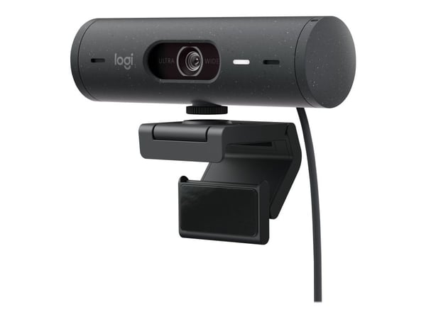 Logitech BRIO 500 - Webkamera - farge - Full HD (1920 x 1080) - Innebygd mikrofon (Stereo) - USB-C - Grafitt