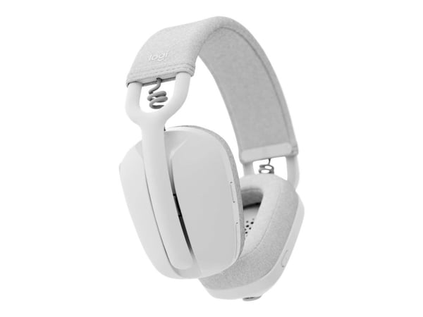 Logitech Zone Vibe 100 - Hodesett - full størrelse - Bluetooth - trådløs - elfenbenshvit