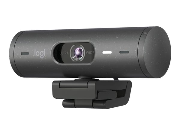 Logitech BRIO 500 - Webkamera - farge - Full HD (1920 x 1080) - Innebygd mikrofon (Stereo) - USB-C - Grafitt