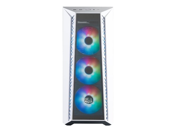 Cooler Master MasterBox 520 MESH - Mid tower - utvidet ATX (E-ATX) - sidepanel med vindu (herdet glass) - ingen strømforsyning (ATX) - hvit - USB/lyd