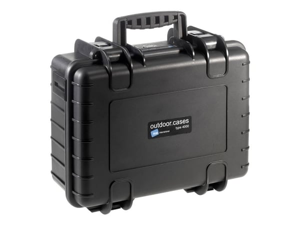 B&amp;W outdoor.cases Type 4000 - Kovakotelo - polypropeeni - musta