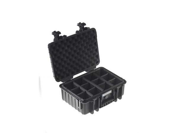 B&amp;W outdoor.cases Type 4000 - Kovakotelo - polypropeeni - musta