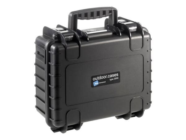 B&W outdoor.cases Type 3000 - Kovakotelo - polypropeeni - musta