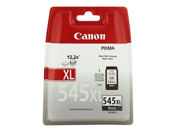 Canon PG-545XL - 15 ml - Høy ytelse - svart - original - blekkpatron - for PIXMA TR4551, TR4650, TR4651, TS3350, TS3351, TS3352, TS3355, TS3450, TS...