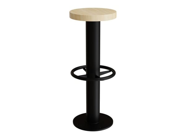 Taburet Marie, 830 mm, Massiv birk, Alu stel