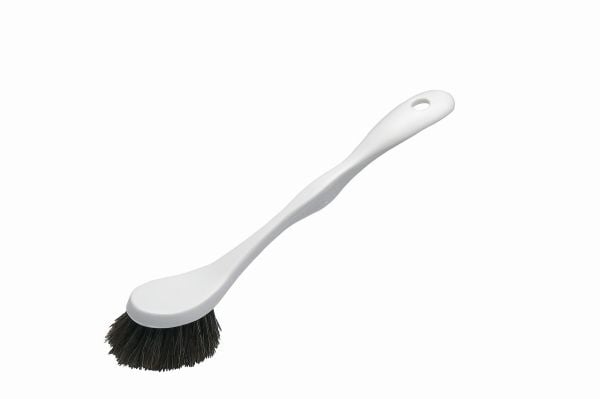 Diskborste mjuk plast vit naturfibrer st