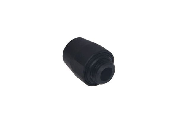 Alphacool HF skrumunnstykke TPV - 12,7/7,6 mm rett - svart - sett med 6 stk (17453)