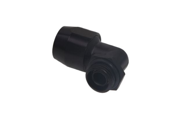 Alphacool 17455, Musta, Liitin, Messinki, 1/4", 90°, 27 mm
