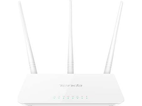 Tenda F3, Wi-Fi 4 (802.11n), Ethernet/bredbåndsforbindelse, Hvit, Frittstående router