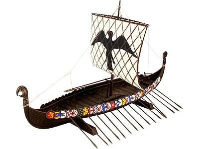 Revell Viking Ship, Seilskutemodell, Monteringssett, 1:50, Viking Ship, Før viderekommende, 131 stykker