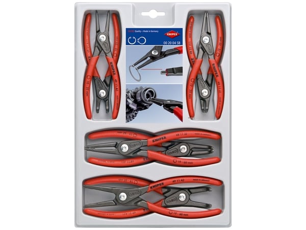 Knipex 00 20 04 SB, Tangsett, Rød, 1,27 kg