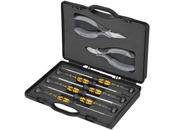 Knipex 00 20 18 ESD, 215 mm, 50 mm, 160 mm, 430 g, 8 verktøy, Tyskland
