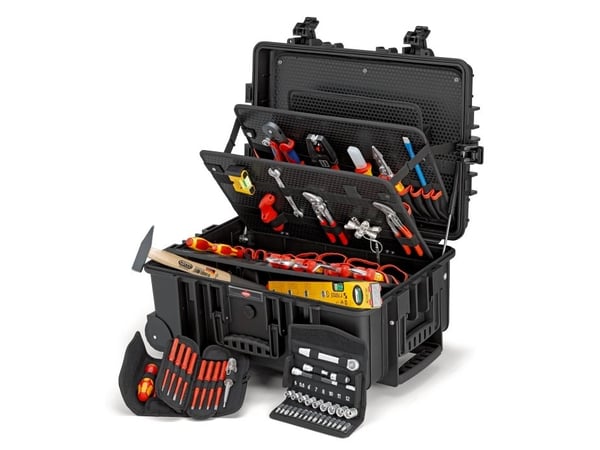 Knipex 00 21 37, Sort, Polypropylen (PP), Støvresistent, Sjokkresistent, Vannbestandig, Tyskland, 540 x 229 x 364 mm, 609 mm