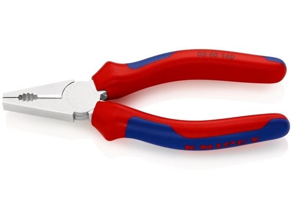 Knipex 03 05 140, Kombinasjonstang, Stål, Plast, Blå, Rød, 140 mm, 139 g