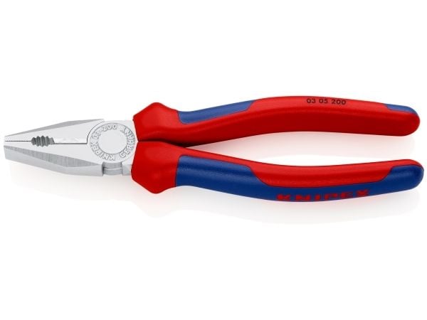 Knipex 03 05 200, Kombinasjonstang, 1,6 cm, Stål, Plast, Blå, Rød, 200 mm