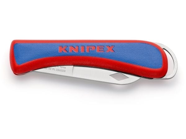 Knipex 16 20 50 SB elektriker foldeknivblad 80mm 120x34x14mm, slagfast håndtak. Plast Afisoleringskniv Knipex 16 20 50 SB elektriker foldeknivblad 80mm 120x34x14mm, slagfast håndtak. Plast Afisoleringskniv
