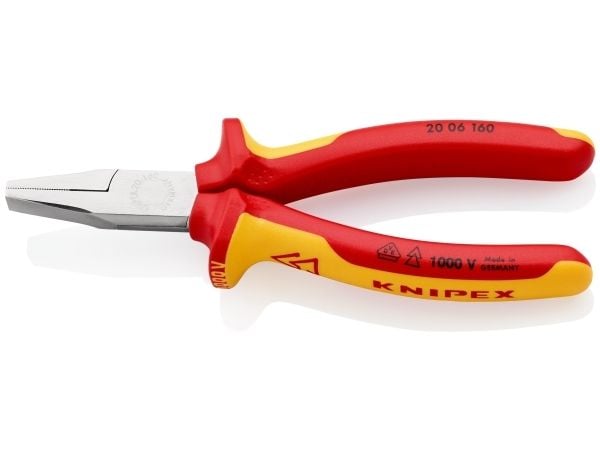 Knipex 20 06 160, Nesetang, Kromvanadiumstål, Plast, Oransje, Rød, 160 mm, 176 g