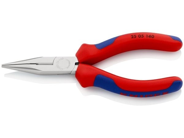 Knipex 25 05 140, Diagonal tang, Kromvanadiumstål, Plast, Blå, Rød, 140 mm, 111 g