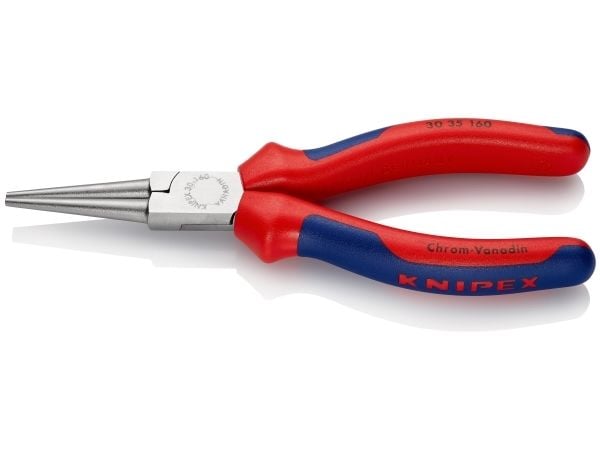 Knipex 30 35 160, Nesetang, 2,5 mm, 4,1 cm, Stål, Blå, Rød, 160 mm