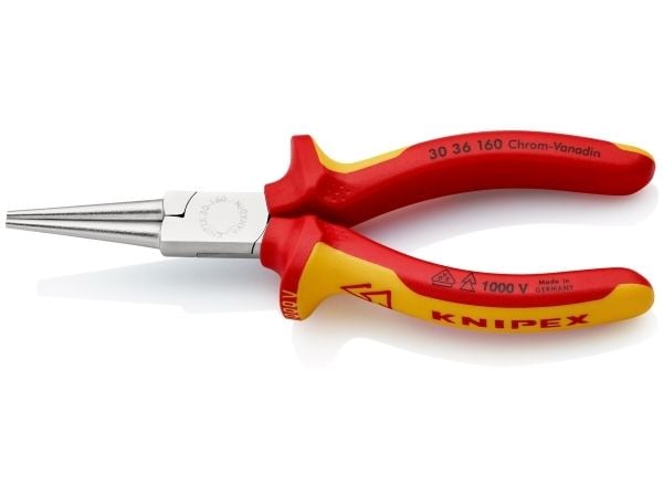 Knipex 30 36 160, Kärkipihdit, 2,5 mm, 4,1 cm, Terästä, Punainen, Keltainen, 160 mm