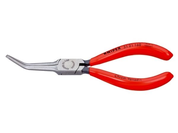 Knipex 31 21 160, Nesetang, 2,5 mm, 5,5 cm, Stål, Plast, Rød