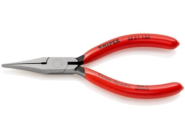 Knipex 32 21 135, Nesetang, 3,5 mm, 3,4 cm, Stål, Plast, Rød