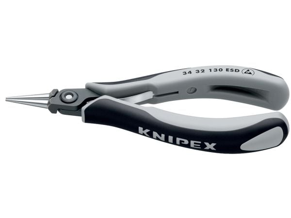 Knipex 34 32 130 ESD, 1 mm, 2,37 cm, Stål, Grå, 135 mm, 62 g