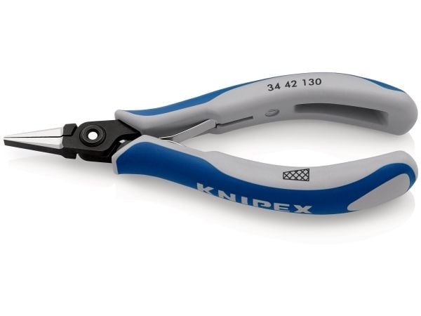 Knipex 34 42 130, Puristuspihdit, Terästä, Sininen, Harmaa, 130 mm, 61 g