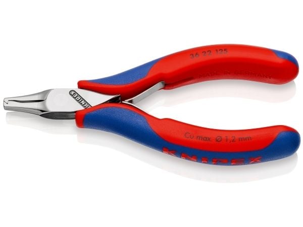 Knipex 36 22 125, 2,6 mm, 1,8 cm, Stål, Blå, Rød, 125 mm, 94 g