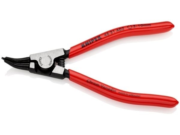 Knipex 46 31 A02, Låseringtang, Kromvanadiumstål, Plast, Rød, 130 mm, 83 g