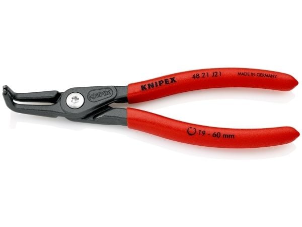 Knipex 48 21 J21, Lukkorengaspihdit, Kromivanadiini-teräs, Muovi, Punainen, 165 mm, 175 g