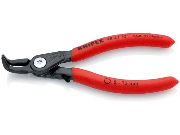 Knipex 48 41 J01, Låseringtang, 1,3 cm, Sort, Rød, 53 mm, 130 mm, 12 mm