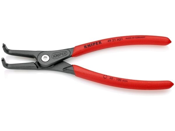Knipex 49 21 A31, Låseringtang, Kromvanadiumstål, Plast, Rød, 210 mm, 272 g