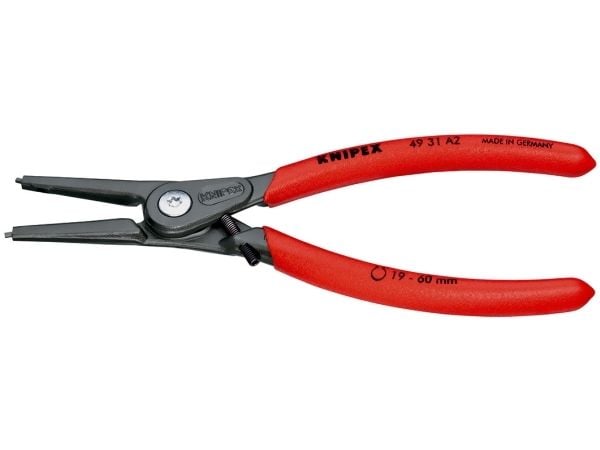 Knipex 49 31 A2, Låseringtang, Stål, Plast, Rød, 180 mm, 170 g