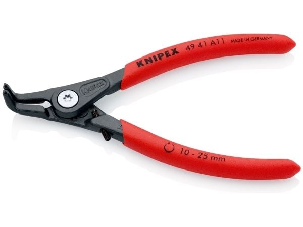 Knipex 49 41 A11, Låseringtang, Kromvanadiumstål, Plast, Rød, 130 mm, 102 g