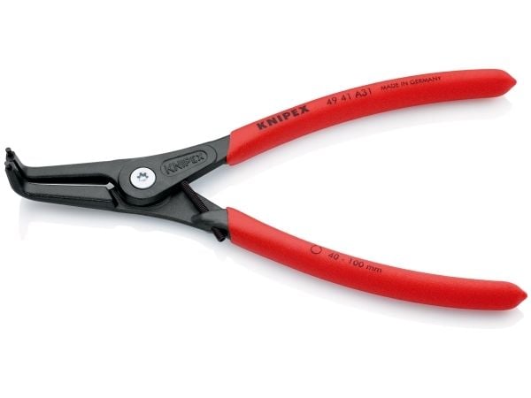 Knipex 49 41 A31, Låseringtang, 10 cm, Plast, Rød, 42 mm, 210 mm