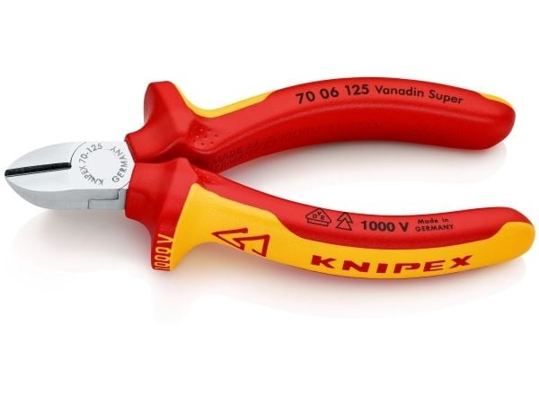 KNIPEX - Diagonalskjæretang - isolert - 125 mm