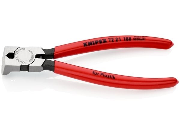 Knipex 72 21 160, Diagonal tang, Kromvanadiumstål, Plast, Rød, 160 mm, 165 g
