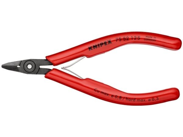 Knipex 75 52 125, Avbitertang, 1,05 cm, 1,4 cm, 5,5 mm, 0,8 mm, Stål