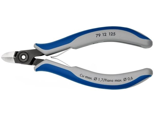 Knipex presisjons diagonalkutter for elektronikk ? For elektronikkindustrien 79 12 125 Elektronik og finmekanik Sideskiller med fasett 125 mm