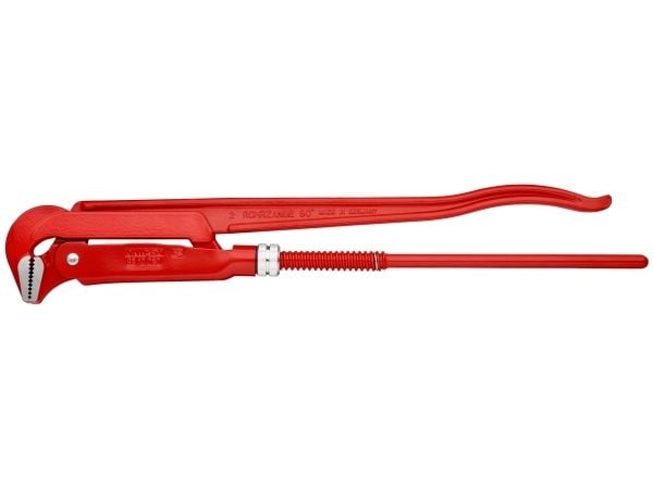 Knipex Rohrzange 560 mm, Punainen, Ruotsalaiset putkipihdit, Punainen, 90°, 560 mm, 82 mm