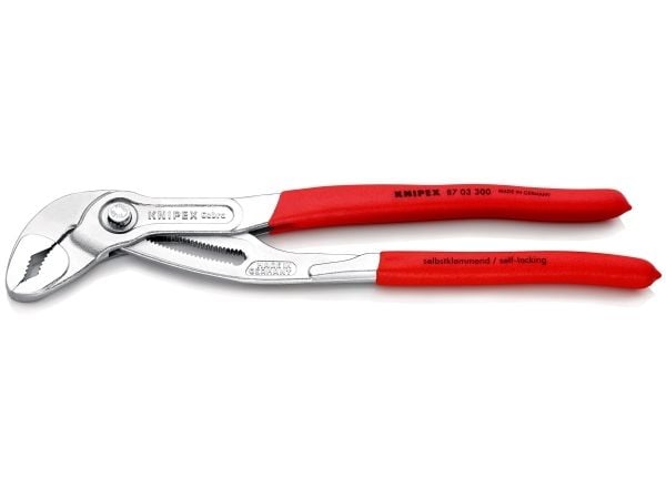 Knipex 87 03 300, Polygriptång, 7 cm, 6 cm, Kromvanadinstål, Röd, 300 mm