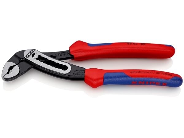 Knipex 88 02 180, Polygriptång, 4,2 cm, 3,6 cm, Kromvanadinstål, Blå, Röd, 180 mm
