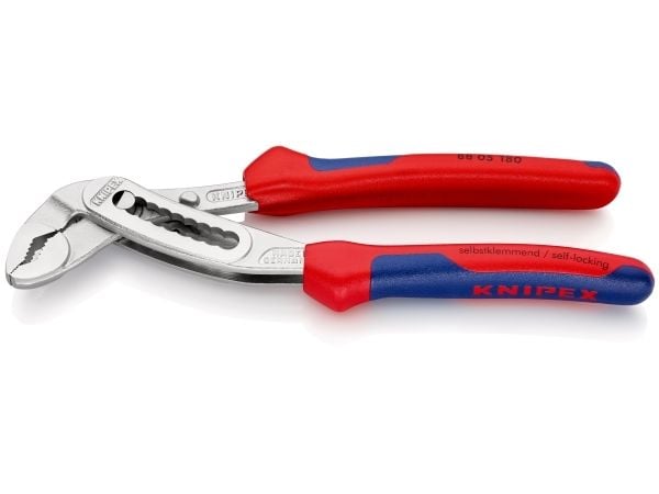 Knipex 88 05 180, Polygriptång, 4,2 cm, 3,6 cm, Kromvanadinstål, Blå, Röd, 180 mm