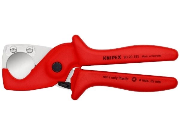 Knipex 90 20 185, Kaapelileikkuri, Punainen, Muovi, Terästä, Punainen, Ruostumaton teräs, 2,5 cm, REACH